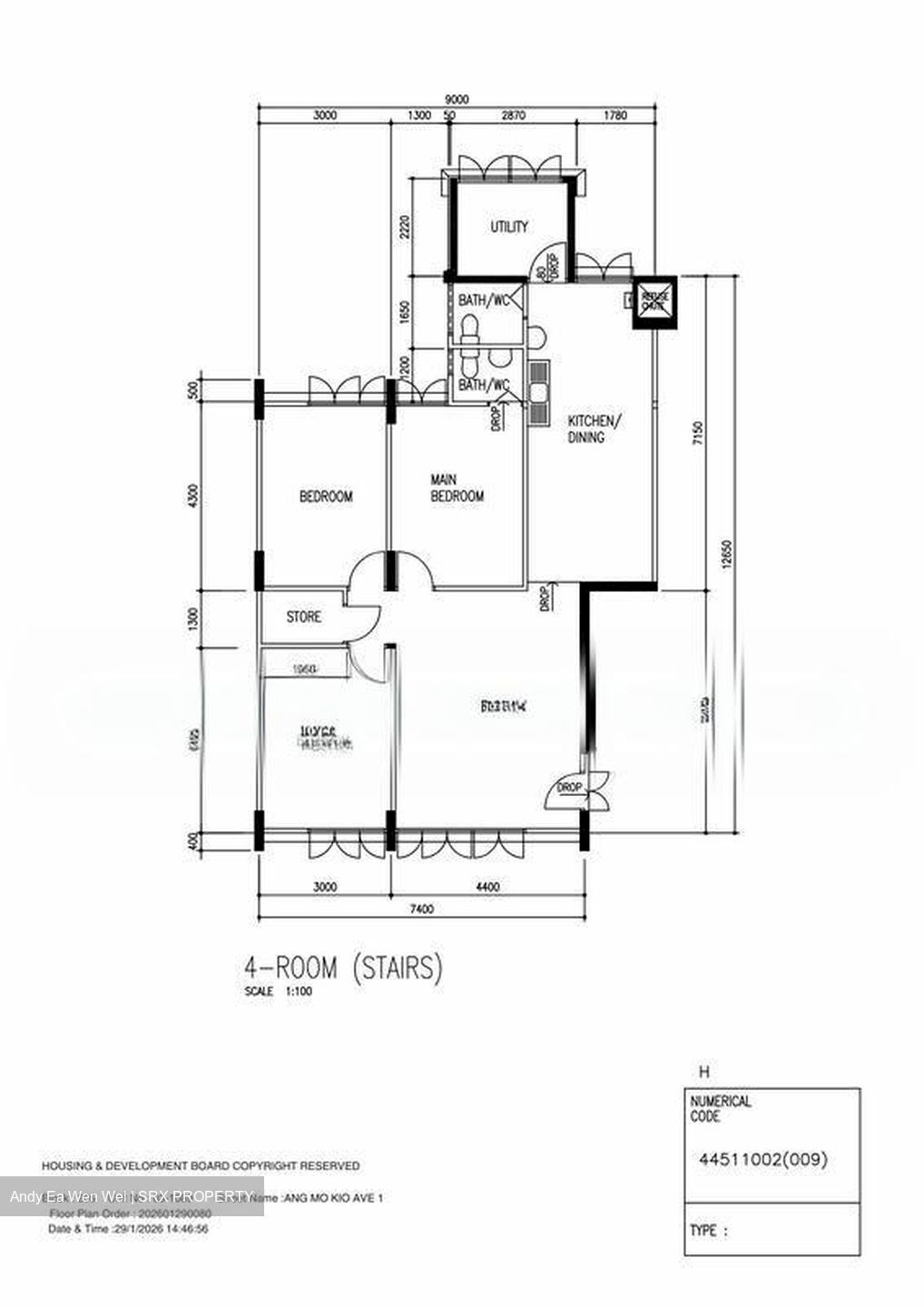 Blk 205 Ang Mo Kio Avenue 1 (Ang Mo Kio), HDB 4 Rooms #522941281
